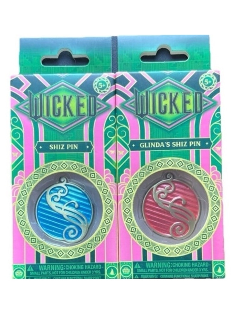 Wicked the Movie Shiz University Collector Pins Set of 2 New
